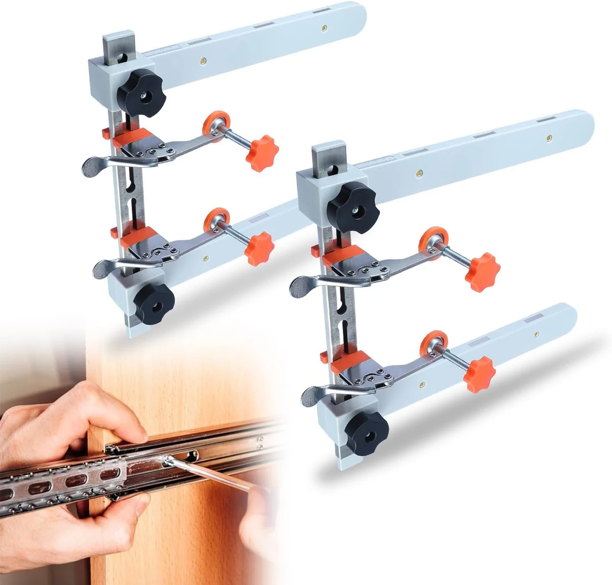 RUITOOL Drawer Slide Jig with Magnetic Support Arms